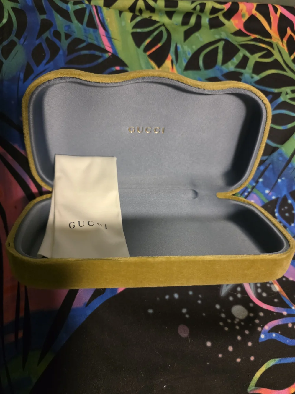 Gucci Black Oversized Sunglasses with Gold Logo Disc